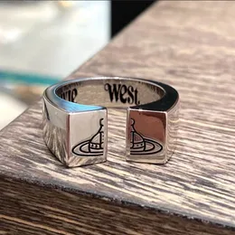 Bandringe, süßer Saturn-offener Ring mit Stempel, Damen-Planeten-Buchstaben-Fingerringe für Geschenk, Party, Modeschmuck