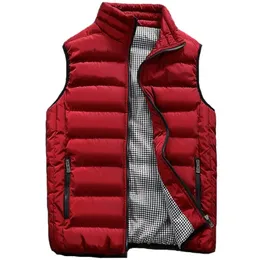 メンズベスト秋の冬のベストメンカジュアルアウトウェアウォームノースリーブジャケットChalecos Para Hombre Male Fashion Wistcoat 5xl Gilet 221124