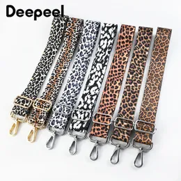 Bag Parts Accessories Deepeel 38cm Leopard Print Wide Shoulder Straps Womens 80140cm Adjustable Crossbody Colorful Long s Strap 221124