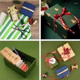 Party Decoration DIY Color Printing With Festive Christmas Ribbon And Gift Wrapping Pendant Ornament Crafts