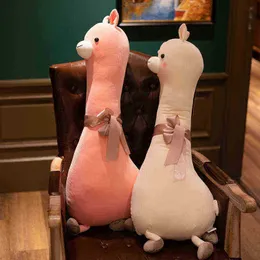 6090 cm Cartoon Animal Alpaca Unicorn dinozaur ck pluszowa zabawka nadziewana miękka długa poduszka lalki ldren dar urodzinowy J220729