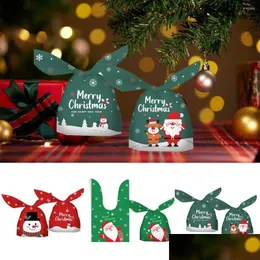 Decorações de Natal Decorações de Natal 50pcs lanches bolsas de decoração de decoração suprimentos