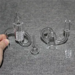 Rökning MOQ är 1 bit Diamond Knot Quartz Bangers 10mm 14mm 18mm Manlig kvinna 45 90 Quartz Loop Banger Nails For Glass Bongs Dab Rigs