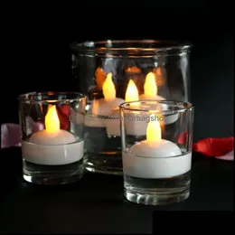 Party Favor Party Favor Event Supplies Festive Home Garden 12st/Set Flameless Candle Floating Battery Operated Tea Light Mticolor W DH6WL