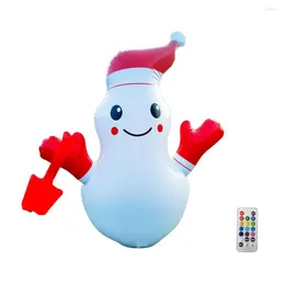 Christmas Decorations Inflatable Snowman Santa Claus Model With LED Light Remote Control For Outdoor Xmas Year's Decor 2022