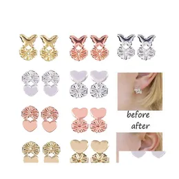 Charm Special European And American Simple Fashion Explosion Earrings Ear Hole Aid Buckle Lifter Fourleaf Clasp Drop Delivery Jewelry Dhz7K