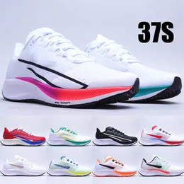 Pegasus 37 Turbo Trail Running Shoes Mujeres Mujeres zapatillas port￡tiles Hyper Violet USA Blanco Blanco Multi-Color Financiadores Tama￱o 5 238V