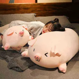 4080cm巨大な豚がいっぱいのぬいぐるみぬれたおもちゃ動物ソフトプラッシー枕子供のための赤ちゃんの慰めの誕生日プレゼントJ220729