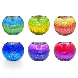 Gradual Candle Holders Colored Glass Candlestick Wedding Home Decoration Romantic Ornaments