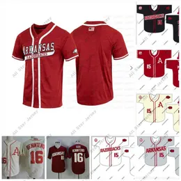 Maglie da baseball 45 Kevin Kopps Arkansas Ncaa College Maglia da baseball Robert Moore Zack Morris Trevor Ezell Andrew Stanley Casey Opitz