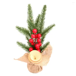 Decorações de Natal Árvore Desktop Party Decor Decoration Presente de presente Pede central Favor de mesa Mini pinheiro pequeno