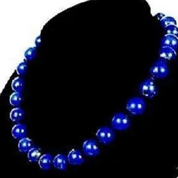 free shupping Stunning 8mm Egyptian Lapis Lazuli Necklace AAA