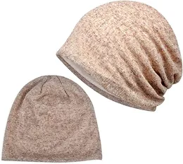 Berretto chemio berretto casual largo da donna nuovo sciarpa elastica in cotone cappello turbante avvolgere la testa accessori per capelli da donna