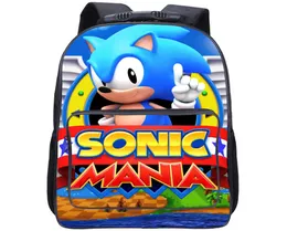 Sonic 17 polegadas de grande capacidade para crianças bolsas escolares