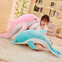 305070 cm Dolphin Cuddle Soft Cute Marine Animal Pillow Siesta Mat ldren