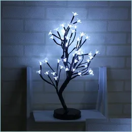 Andra festliga partier Party Supplies LED Plum Blossom Light Waterproof 48 Head Night Lights Romantic Novelty Christmas Wedd DHJ38