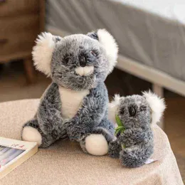 Söt realliv koala plysch baby leksak australisk koala fylld mjuk docka ldren vacker gåva till vänner flickor ldren leksaker j220729
