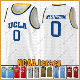 College-Basketball trägt blauen Campus-Bären UCLA 0 Russell 0 Westbrook Reggie 31 Miller-Trikot NCAA-Basketball-Trikot College SEFZD 00