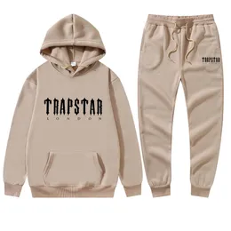 Męskie dresy Trend Trend z kapturem 2 sztuki zestaw bluzy bluzy bluzy bluzy sportowe strój do joggingu Trapstar Man Man Ubranie 221124