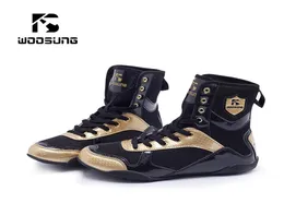 Sapatos de wrestling Men Women Weightlifting Powerlifting Boxing Sapato Botas Marciais Botas Gear de Combate 2107133415174