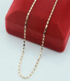 2 mm Slim Women Men 585 Rose Gold Color Necklace Link Chains 59cm Factory Jewelry8283294