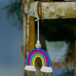 Nyhetsartiklar Rainbow Hang Handwork Cotton Rep Weave Car Garden Home Decor Drop Delivery Dhlex
