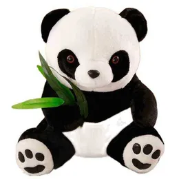 1PC 1018CM Śliczna panda z bambusa liście pluszowa zabawka miękka kreskówka zwierzę Motherkids PANDA PANIED BABY POP KLASKI Prezenty dla dzieci J220729