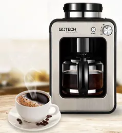 家庭用小さなコーヒーメーカー自動ドリップタイプのアメリカのキッチンオフィス用アメリカコーヒーマシン14カップ粉砕豆
