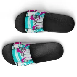 لقبول تقديم صور مخصصة أحذية تخصيص DIY Slippers Sandals Slide Yauiey Mens Womens Ization