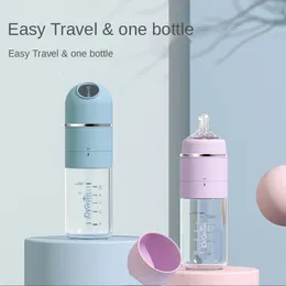 Baby Bottles# Born Glass Feeding Bottle Bottle Widecaliber Fast Flushing Anticolic Night Milk Water sem termostato 221125