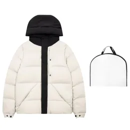 冬のコート男性パフジャケット女性ウィンタージャケット屋外フェザーアウトウェアは暖かく厚いコート風力発電幾何学的なプリント衣類長袖のパーカーを保持する