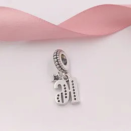 925 Sterling Silver Beads 16 Years Of Love Pendant Charm Charms Fits European Pandora Style Jewelry Bracelets & Necklace 797261CZ AnnaJewel