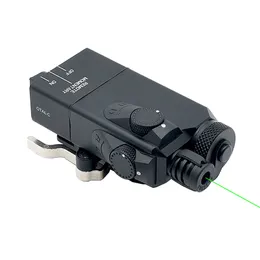 OTAL-C IR Scope Offset Puntamento tattico Laser Mirino laser visibile verde classico Sgancio rapido Supporto HT adatto per guida Picatinny