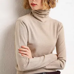 Cashmere Turtleneck Tröja Dam Ull Varm Jumper Höst Vinterkläder Dam Solid Pull Femme Hiver Pullover