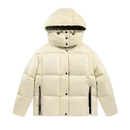새로운 남자 다운 겨울 더 복어 재킷 야외 커플 두꺼운 따뜻한 브랜드 의류 스포츠 고급 브랜드 파카 기하학적 패턴 후드 검은 흰색 까마귀 캐주얼 코트