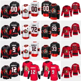 Ottawa Hockey Senators 28 Claude Giroux Trikot 72 Thomas Chabot 7 Brady Tkachuk 5 Nick Holden 12 Alex DeBrincat 9 Josh Norris 33 Cam Talbot''Nhl''Shirt
