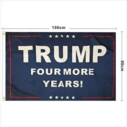 Баннерные флаги выборы 2024 Трамп сохранит флаг 90x150cm Америка, висящая отличные баннеры Цифровая печата