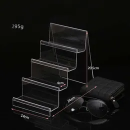 Fashion Acrylic Transparent Display Shelfs Mobile book Wallet Glasses Rack Multilayers Cellphone Jewellery Display