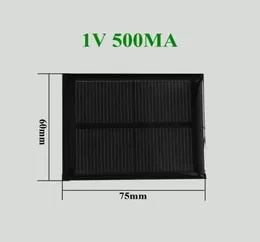 100st Epoxy Mini Solar Panel 1V 500MA 05W 75mmx60mm01237734033