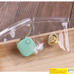 DHL 300pcs lote 13 cm Clear PVC Antioxida￧￣o J￳ias Jade Jade Pacote de embalagem Pacote de pl￡stico self SEAL z￭per bloqueio bolsa de embalagem poliBag