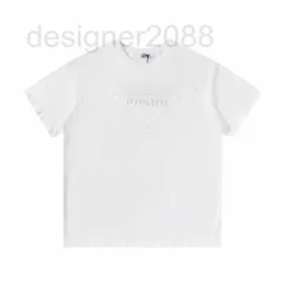 Herrt-shirts designer korrekt och verifierad 2022 sommar ny p familj pr￤glade logotyp bokst￤ver unisex kort ￤rm t-shirt nlz8