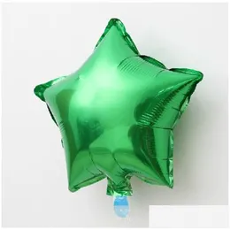 Andra evenemangsfest levererar stjärntyp aluminiumfilm ballong mti färg 10 tum alla hjärtans dag tacksägelse jul luft ballonger dhwrh