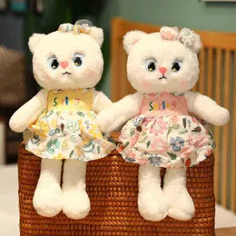 1PC 355065CM SUPER CUTY Plush Toys Pasteral Cat Soft Schode Animals Cats Dolls Baby Girl