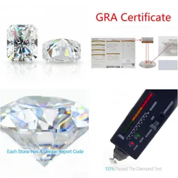 Loose Gemstones 3X510X14Mm White D Color Vvs1 Radiant Cut Moissanite Stone With Gra Certificate Drop Delivery Jewelry Dhgarden Dhd8U