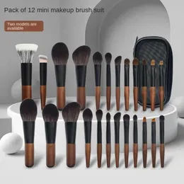 Makeup Tools Modified 8 12 Mini Portable Brush Set Wool Beauty Tool Foundation Designer with Case 221125