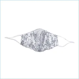 Маски для вечеринок блестящие мигание Jewel Lace Faces Mask Mass Party Mask Masks для украшения пыли для мошного лица 87 V2 Drop Delivery Dhvoi