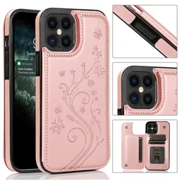 الفراشة المنقوشة بالألوان من الجلد عن iPhone 15 14 Pro Max 13 12 11 SE XS Max PU Phone Cover for Samsung S23 S22