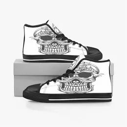 NewDiy Custom Hot Shoes Classic Fashion Canvas Skateboard Casual Akzeptieren Sie Triple Black Customization UV-Druck Low Cut Herren Damen Sport Sneakers ization816