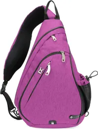 Sacos ao ar livre estilingue multiuso crossbody ombro para homens e mulheres no peito mochila caminhada pickleball 221124