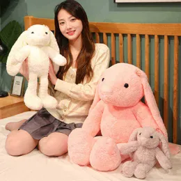 1pc 3890cm Kawaii Fluffy Rabbit Plush Toys Bunny Soft Stuffed Dolls Kids Toys Baby Sussen for Girl Birthday Gift J220729